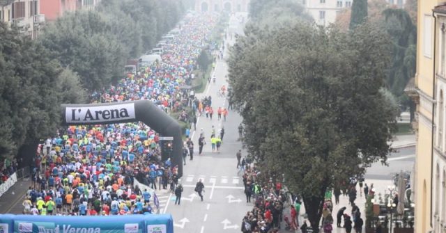 Partenza Verona Marathon 2015