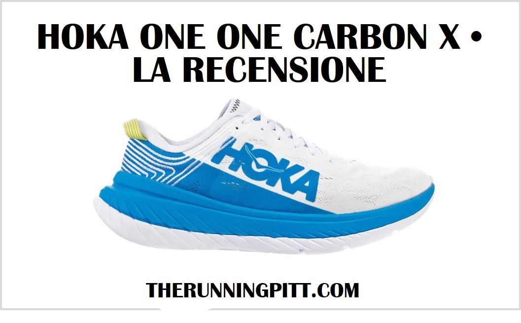 Scarpe running Hoka One One Carbon X  blu uomo varie misure